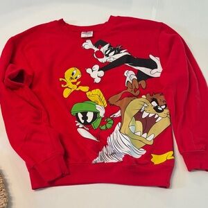 Warner Bros. Red Looney Tunes Girl’s Sweatshirt.